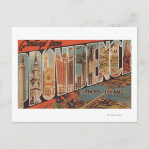Providence, Rhode Island - Stora bokstavsscener 2 Vykort