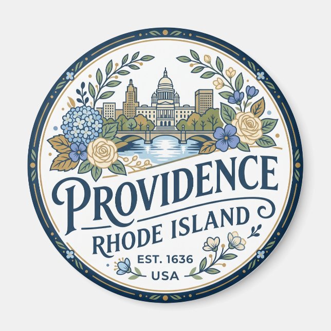 Providence, Rhode Island USA Magnet (Framsidan)
