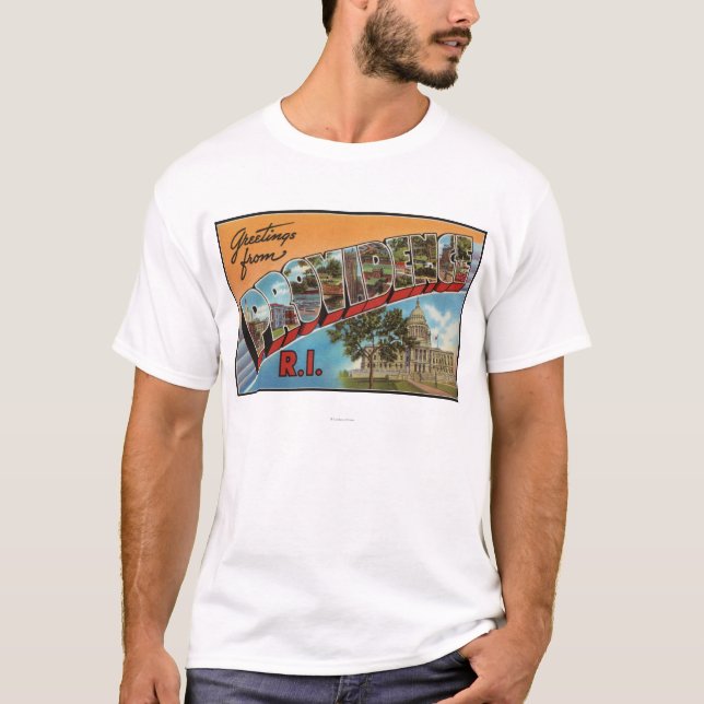 Providence Rhode - ö (huvudstadbyggnad) T Shirt (Framsida)
