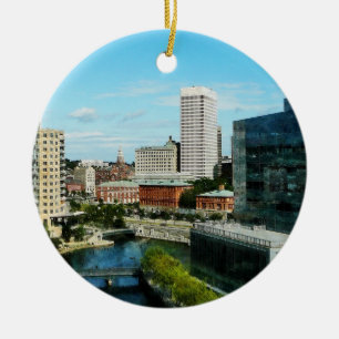 Providence RI horisont Julgransprydnad Keramik