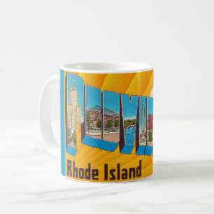 Providence RI Retro vykortsmugg Kaffemugg