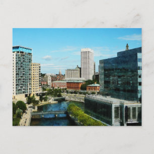 Providence RI Skyline Vykort
