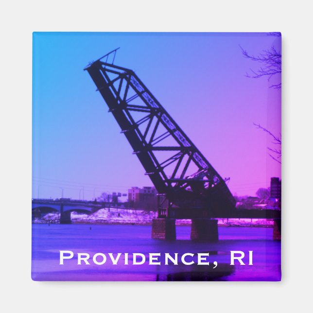Providence, RI 'Stuck-Up Bridge' Magnet (Framsidan)
