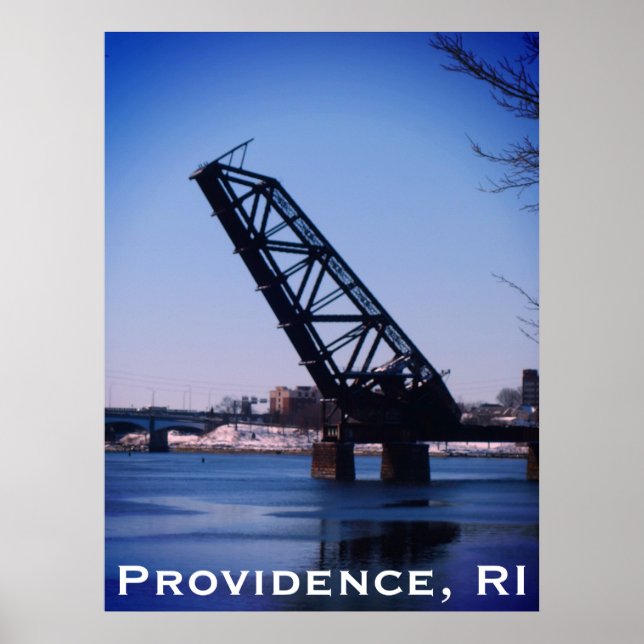 Providence, RI 'Stuck-Up Bridge' Poster (Framsidan)