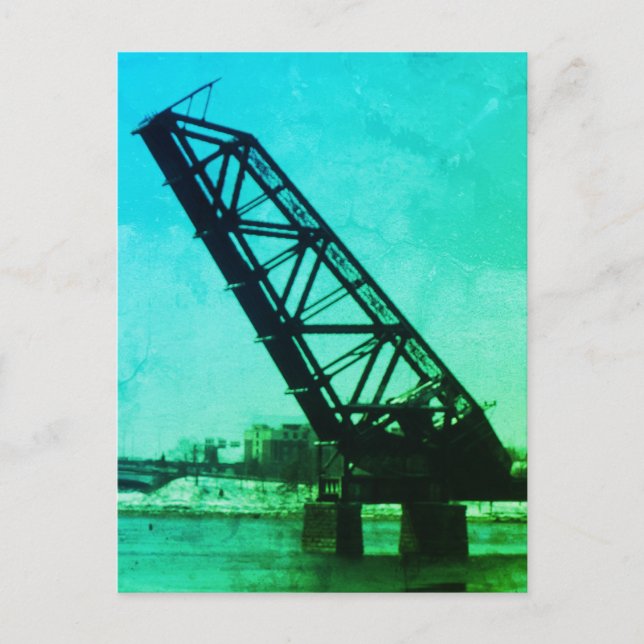 Providence, RI 'Stuck-Up Bridge' Vykort (Framsida)