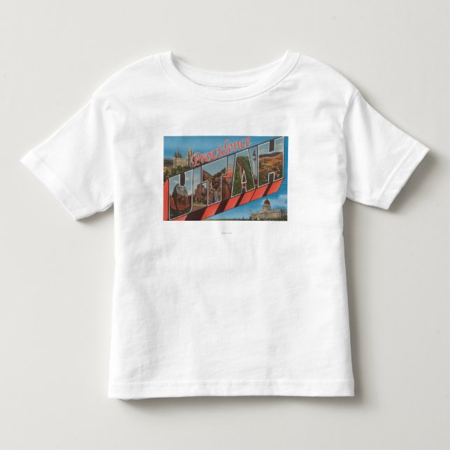 Providence Utah - stora brevplatser T-shirt (Framsida)