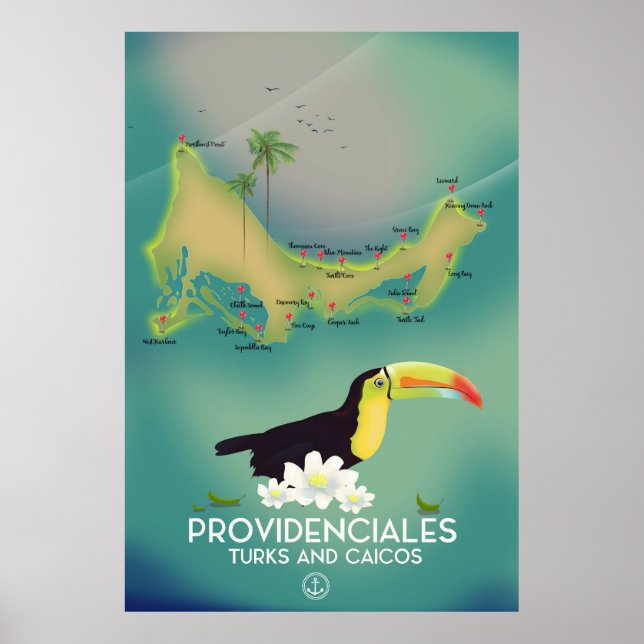 Providenciales turks and caicos poster (Framsidan)