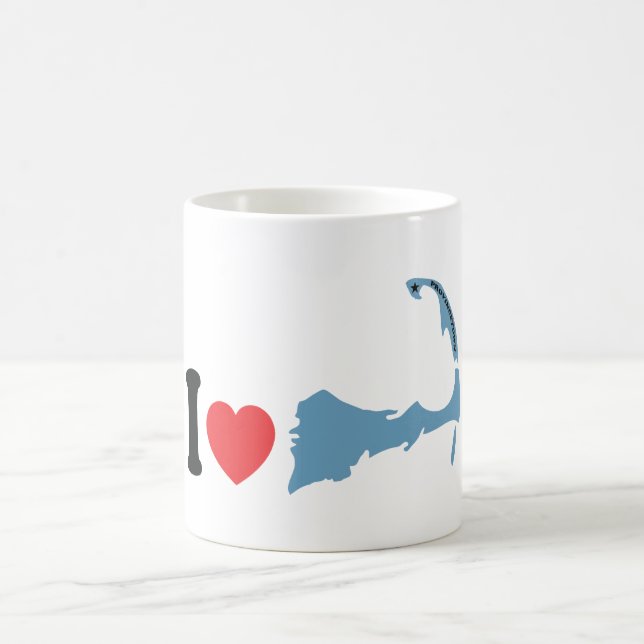 Provincetown "älskar jag" design kaffemugg (Center)