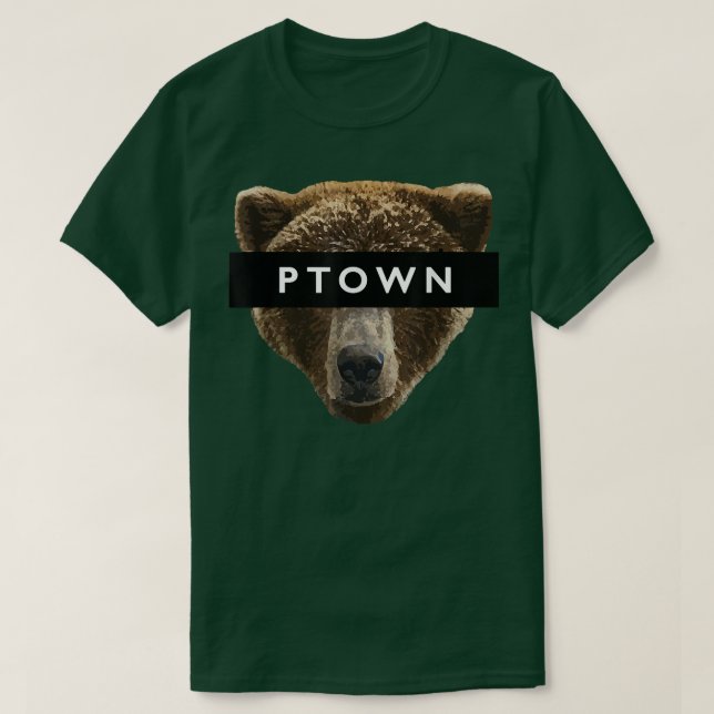 Provincetown Bear PTOWN Censor Bar  T Shirt (Design framsida)