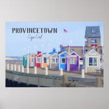 Provincetown Cape Cod Boardpromenadfotografi