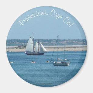 Provincetown Cape Cod Segelbåt Ocean Foto Magnet