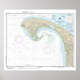 Provincetown Harbor Nautical Chart 13249 Poster