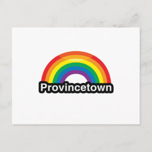 PROVINCETOWN LGBT PRIDE RAINBOW -.png Vykort