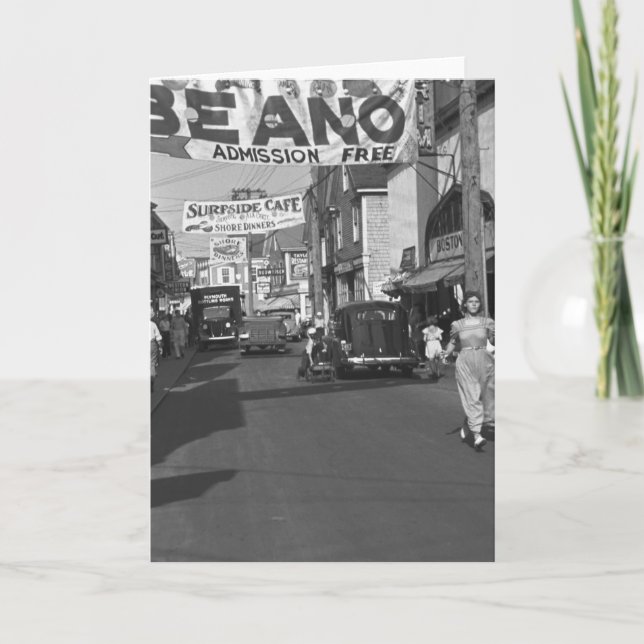 Provincetown, Mass. 1937 Kort (Framsida)