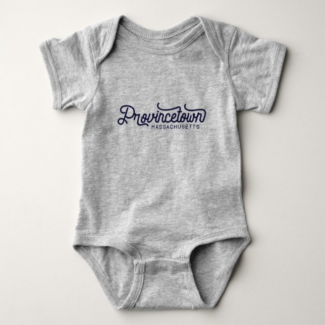Provincetown Massachusetts Baby Body T Shirt (Framsida)