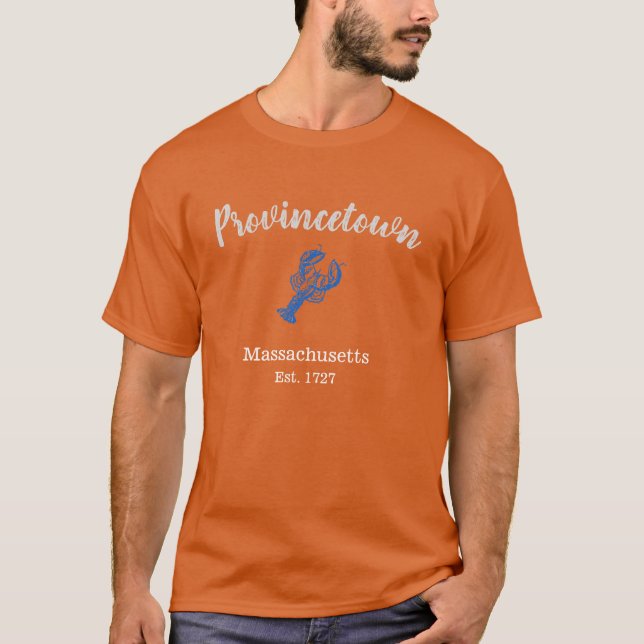 Provincetown Massachusetts blåtthummer, manar T Shirt (Framsida)