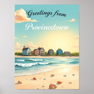 Provincetown, Massachusetts – Cape Cod Stränder Poster