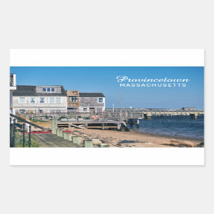 Provincetown Massachusetts Rektangulärt Klistermärke