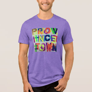 PROVINCETOWN STENCIL-MÅLNING T SHIRT
