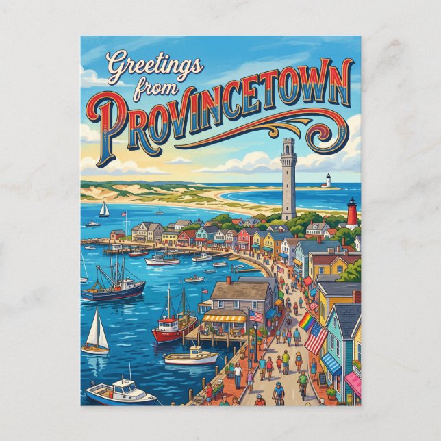 Provincetown USA Vykort (Framsida)