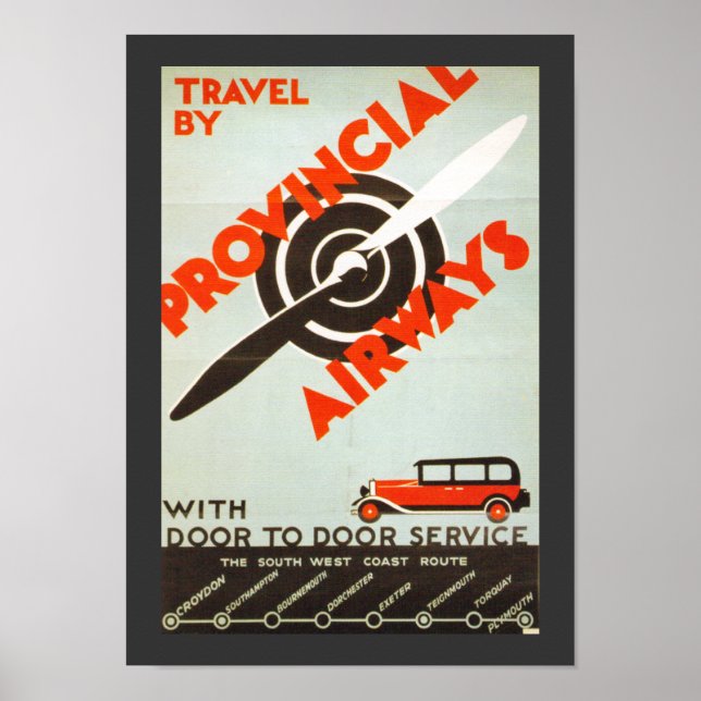 Provincial Airways Poster (Framsidan)