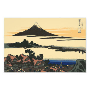 Provinsen Ancient Kai Katsushika Hokusai tecknin Fototryck