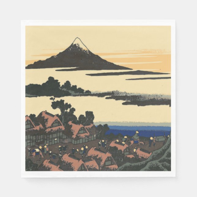 Provinsen Ancient Kai | Katsushika Hokusai tecknin Pappersservett (Framsidan)