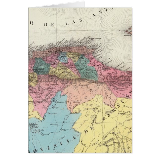 Provinsen Caracas Hälsningskort (Framsidan)