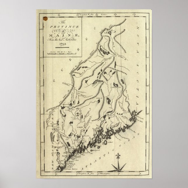 Provinsen Maine Poster (Framsidan)