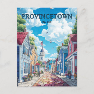 Provinsen Massachusetts USA Travel Vykort