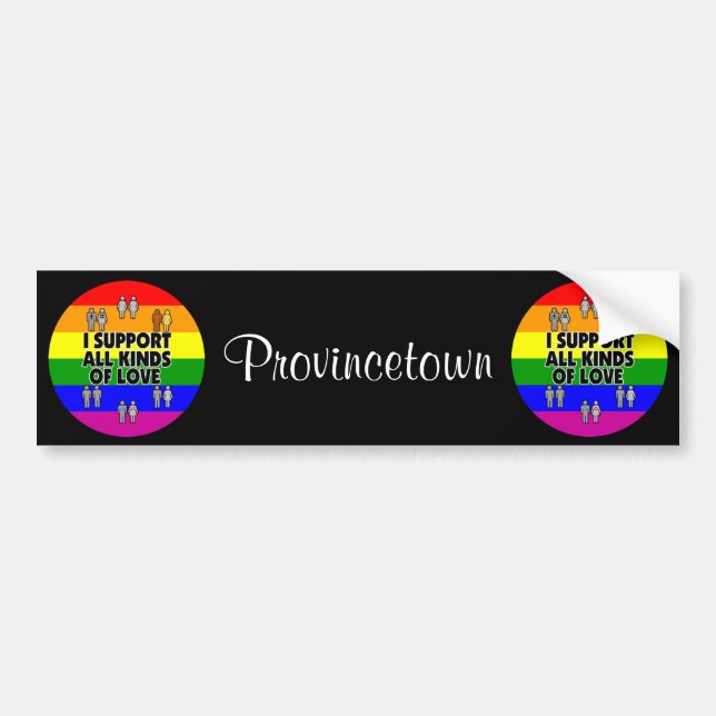 Provinsen MORSA Support Gay rights Bumper Sticker Bildekal (Framsidan)