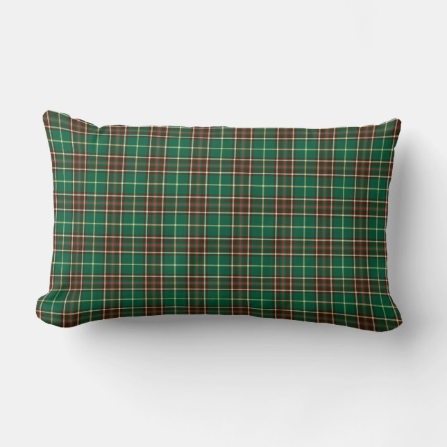 Provinsen Newfoundland Canada Tartan Lumbarkudde (Framsida)