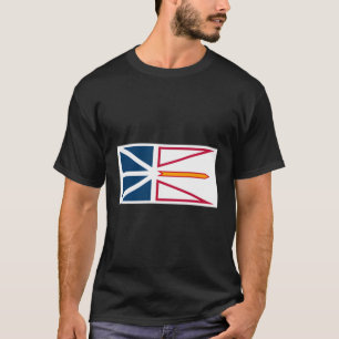 Provinsen Newfoundland Labrador Flagga Kanada T Shirt