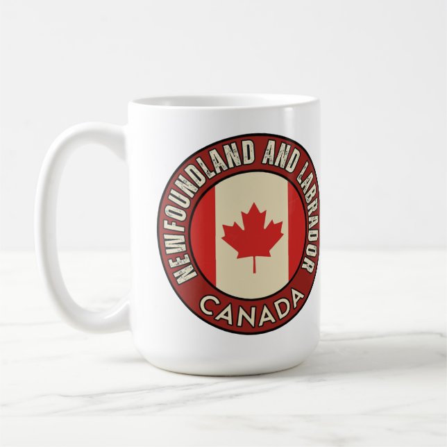 Provinsen Newfoundland och Labrador Kanada Kaffemugg (Vänster)