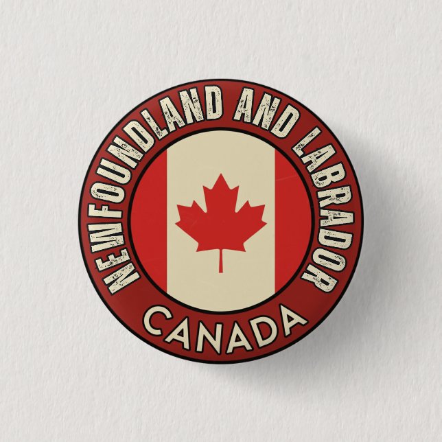 Provinsen Newfoundland och Labrador Kanada Knapp (Framsida)