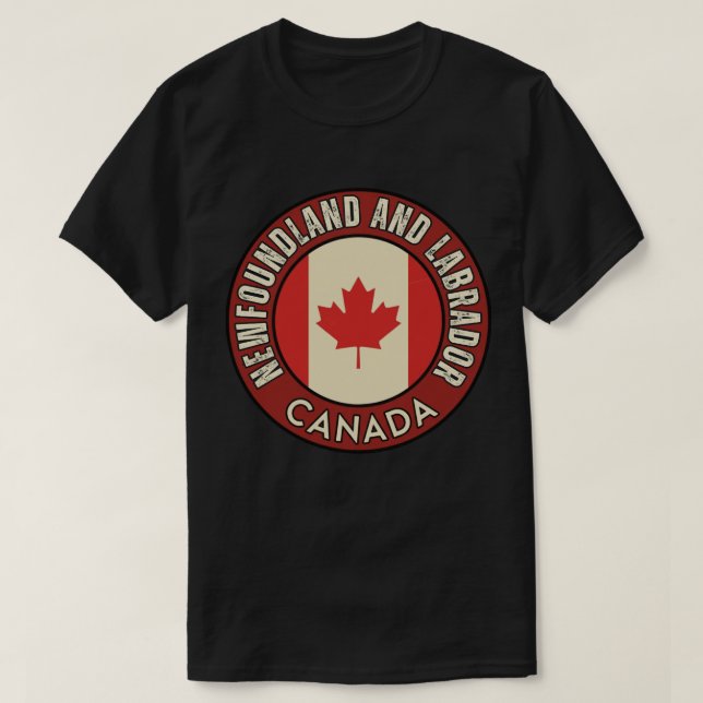 Provinsen Newfoundland och Labrador Kanada T Shirt (Design framsida)