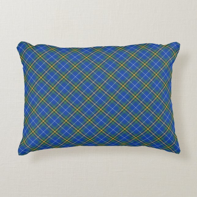 Provinsen Nova Scotia Canada Tartan Prydnadskudde (Framsidan)