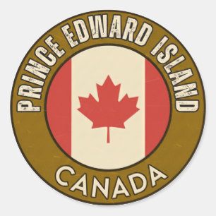 Provinsen Prince Edward Island Kanada Runt Klistermärke
