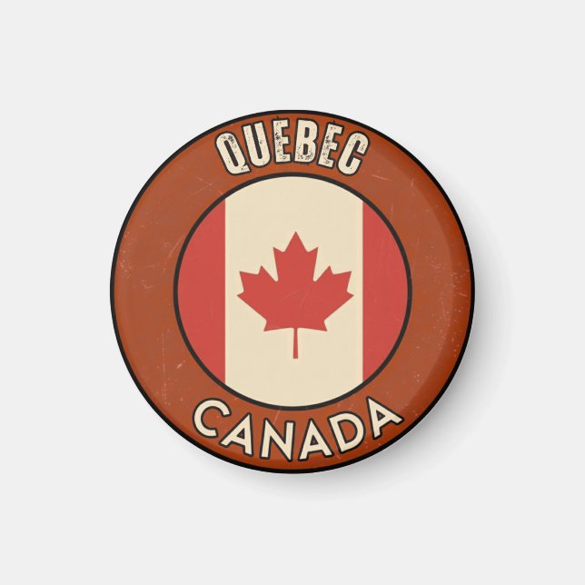 Provinsen Quebec Kanada Magnet (Framsidan)