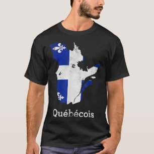 Provinsen Quebec Montreal Fransk Quebecois T Shirt