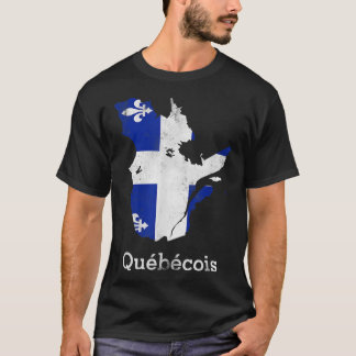 Provinsen Quebec Montreal Fransk Quebecois T Shirt