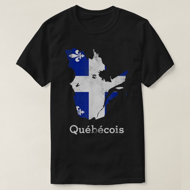 Provinsen Quebec - Montreal Fransk Quebecois T Shirt (Design framsida)