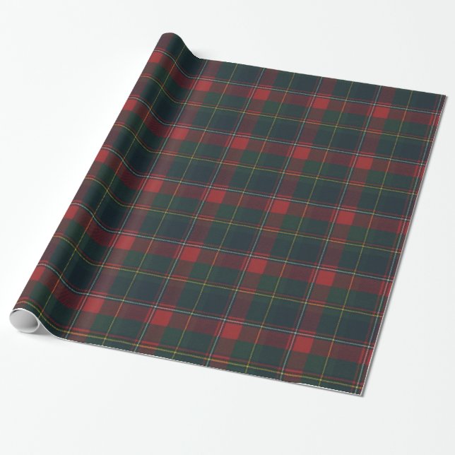 Provinsen Quebec Tartan Wrapping Papper Presentpapper (Utrullad)