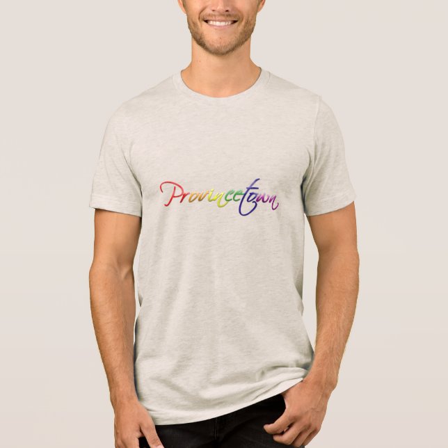 Provinsen Rainbow Färg T-shirt I Triblend-tyg (Framsida)