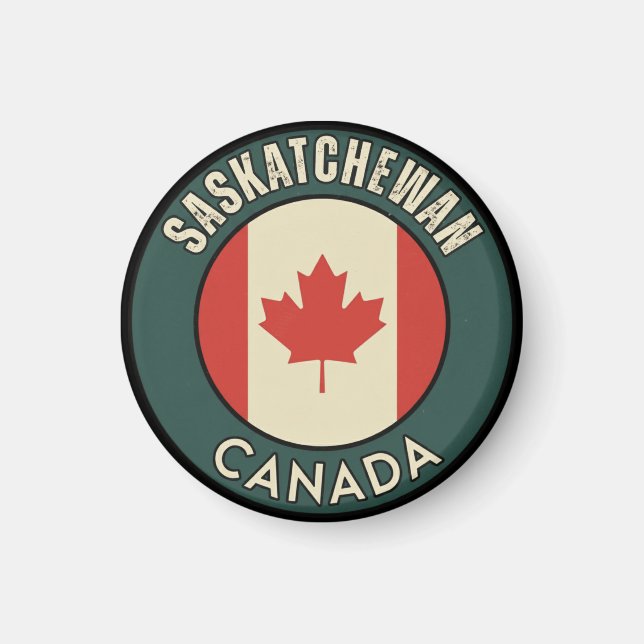 Provinsen Saskatchewan Kanada Magnet (Framsidan)