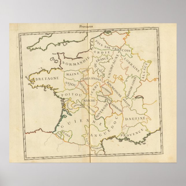 Provinser, Frankrike Poster (Framsidan)