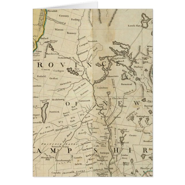 Provinserna Massachusetts Bay Hälsningskort (Framsidan)