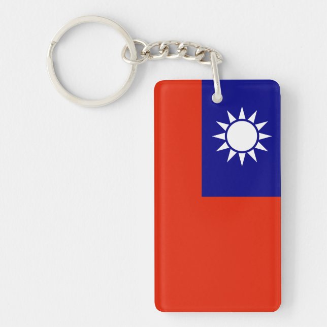 provinssymbol för chinan Taiwan land Nyckelring (Framsidan)