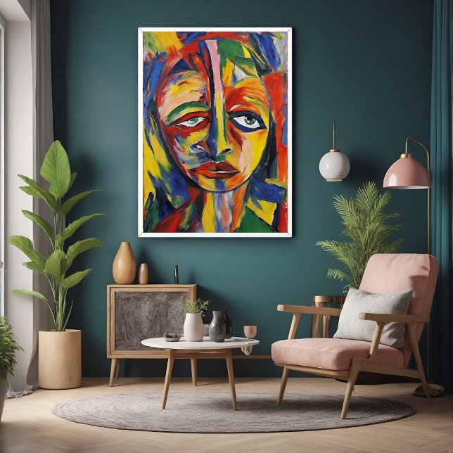 Provisorisk Abstrakt av modig Porträtt- Poster (Skapare uppladdad)