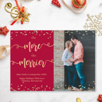 Provisoriskt kort för Gravid av fotojul